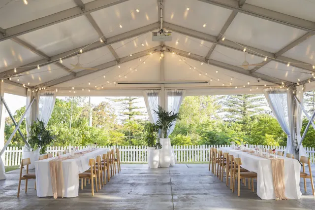 Stradbroke Marquee Styling by Elope Brisbane for Grand View Hotel
